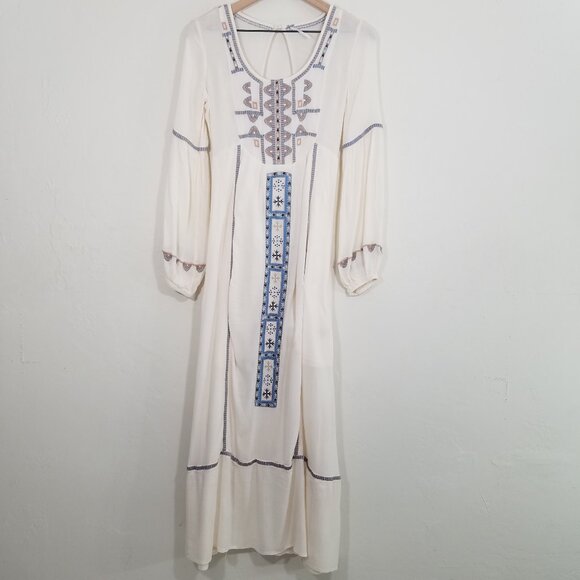 Free People Dresses & Skirts - Free People Long Sleeve Maxi Dress Boho Size 2